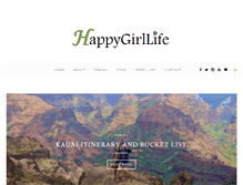 Tablet Screenshot of happygirllife.com